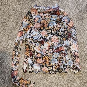 Floral Long Sleeve Women's Top